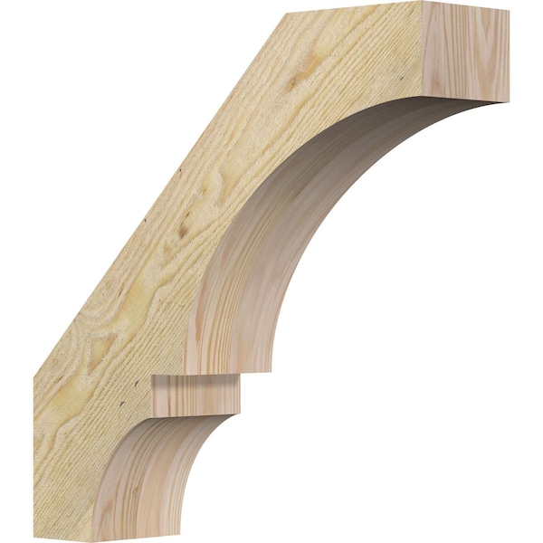 Ekena Millwork 4"W x 16"D x 16"H Balboa Rough Sawn Knee Brace, Douglas Fir BRC04X16X16BOA00RDF - main